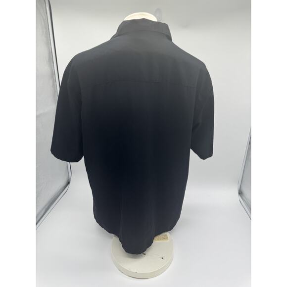 Y2K Men’s Silver Point Barb Wire Button Up Shirt L Pool Bowling Shirt - Picture 4 of 5